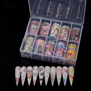 Butterfly - Transfer Foil Nail Art - B25